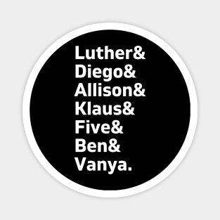 umbrella academy members Magnet